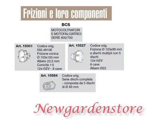 Frizione conica dischi